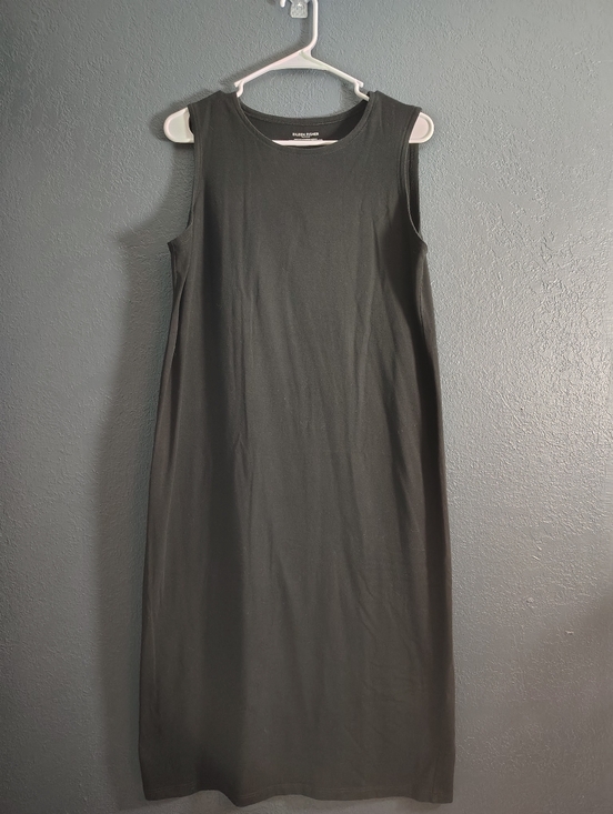 Eileen Fisher Dresses & Skirts - Eileen Fisher Black Sleeveless Cotton Minimalist Casual Dress